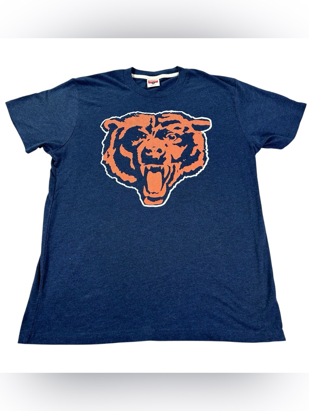 HOMAGE Chicago Bears Throwback Bear Head T-Shirt Men’s M Navy NFL Tri Blend